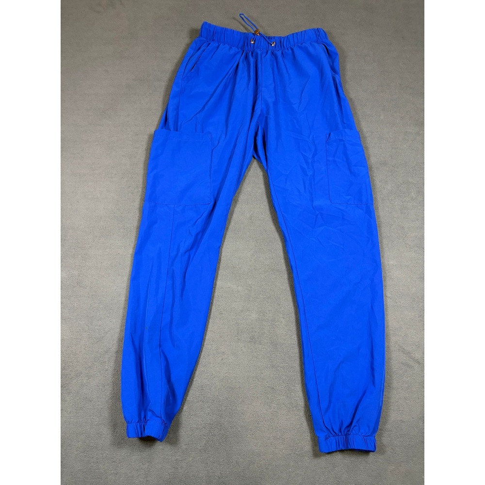 GT Performance Jogger Pants Men Medium Blue Cargo Pocket Elastic Waist Cinch Hem